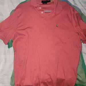 Polo Ralph Lauren Men's (Pink) L Polo Shirt